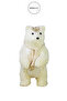 Christmas Ornament Gold Embroidered Scarf Bear White 45 cm - 3