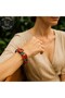 Agate Two Row Protection from Evil Eye, Stress Shield Premium Bracelet - 8