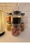 Set of 6 500 ml Vacuum Spice Jars with Metal Lids - Storage Container - Jar - Labeled - 6