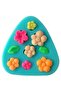 9 Miniature Mini Flower Leaf Silicone Mold in One Mold K-395, Scented Stone Soap Plaster Candle Mold - 7