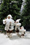Santa Claus in Fleece Beige 30 cm - 2