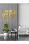 Wall Decoration 200 Pieces Gold Plexi Mosaic Square Wall Decoration for Living Room, Office and Entrance |   3X3 cm - 5