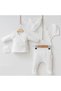0-3 Months Baby Girl Newborn Pretty Girl Fistulous Ruffle Armored Fabric 5-Piece Hospital Outlet Zibin Set - 2