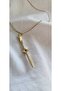 Stainless Steel Sword Necklace-Gold Stainless Guaranteed - 4