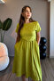 Team Look Green Midi Dress with Pockets - 5