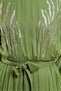 Belted Viscose Dress 44662 - 4