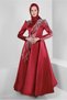 Pul Sequin Embroidered Satin Evening Dress 50368