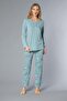 Long Sleeve Seasonal Pajama Set Viscose 790-38 - 2