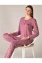 Seasonal Long Sleeve Pajama Set Viscose 790-29 - 4
