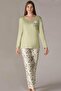 Women's Long Sleeve Pajama Set Viscose Seasonal Dowry 09-130