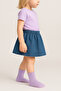 Set of 6 Girls' Cotton Pastel Color Long Socks – Warmth and Elegance in Every Step with Soft Texture! - 2