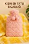 Removable Hot Water Bag with Plush Cover and Pompom 2 Liters