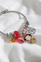 Steel Model Colorful Children's Figure Silver Bracelet