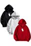 3-Pocket Zipper 2-Thread Ribbed Oversize Unisex Zippered Sweatshirt / Cardigan