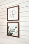 Living Room, Eucalyptus Home Written Wooden Framed Painting Set - 2