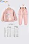 Labubu Embroidered & Printed 3-Ply Girls' Set - 2