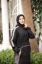 Women's Hijab Tracksuit Set Top and Bottom Set with Zipper - 2