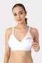 Nursing Bra with Removable Pads, Pack of 3, White, Black, Skin Color, Cotton, Does Not Show Nipples - 2