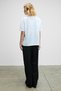 Lusuta Women's Soft and Flexible Fabric Printed Detail Crew Neck White T-Shirt - 5