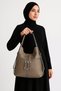 Soft Faux Leather Dark Mink Women's Bag Suitable for Hand, Shoulder and Back Use (Width 33 Length 39 cm) - 3