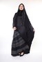 Queen Abaya – Nighttime Elegance: the Magic of Black and the Splendor of Silver Embellishments Shine. Shawl Gift - 5