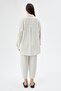 Stone Linen Shirt Harem Pants Two-Piece Set - 7