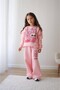 Girl's Labubu Modeled 3-Ply Sharded Tracksuit Set