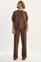 Women's Bitter Coffee Hoodie Straight Cut Pants Relaxed Modal Set 2130 60283623
