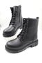 Women's Winter Cold-Resistant Non-Slip Sole Stitched Black Daily Boots - 3