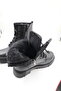 Women's Winter Cold-Resistant Non-Slip Sole Stitched Black Daily Boots - 5