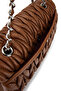 Women's Faux Leather Camel Shoulder Bag - 4