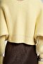 Luna Metal Detail Yellow Short Knit Cardigan - 8