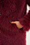 Full Length Hooded Feather Coat - 8