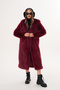Full Length Hooded Feather Coat