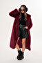 Full Length Hooded Feather Coat - 3