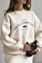3-Thread Fleece-Lined Embroidered Top and Bottom Set - 2