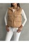 Top Pocket Cover Stand Collar Inner Padded Vest