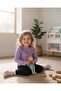Girl's Bodysuit with Peter Pan collar Snaps Lilac - 2