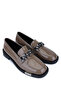 Women's Genuine Leather Mink Patent Leather Loafers - 2