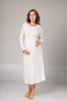 Women's Shawl Collar Dressing Gown Lace Maternity Pregnant 2-Piece Nightgown Dressing Gown Set - 2