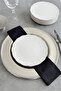 Aura Silver 6-Piece 21 cm Premium Porcelain Dessert Plate Set - 4