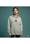 Lenithra Pop Art Coca Cola Back Printed Unisex Oversize Gray Hoodie - 4