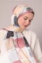 Salmon Checker Pattern Twill Shawl