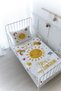Organic Printed Montessori (100X200) Quilt Set - for Baby Series - Smiling Pastel Sun