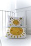 Organic Printed Montessori (100X200) Quilt Set - for Baby Series - Smiling Pastel Sun - 3