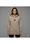 Lenithra Pop Art Coca Cola Back Printed Unisex Oversize Beige Hoodie - 4