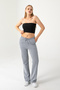 Women's Elastic Waist Double Pocket Striped Trousers Blue - 26K 2539