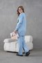 Women's Beaded and Embroidered Wide-Fit Knitwear Cardigan and Pants Top and Bottom Set - 7