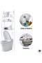 Sulfar Bathroom Storage Shelf 3 Tier, Toilet Storage Rack Easy To Assemble Toilet Bathroom Shelf No - 5