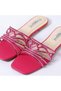 Hemal Handcrafted by Artisans Rhinestone Women Flats Cruelty-Free Comfort Sparkle & Modern Elegance - 2